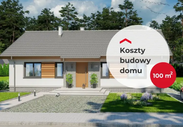 Nowy dom 100 m² w otoczeniu zieleni. Sprawdź koszty budowy domu jednorodzinnego.