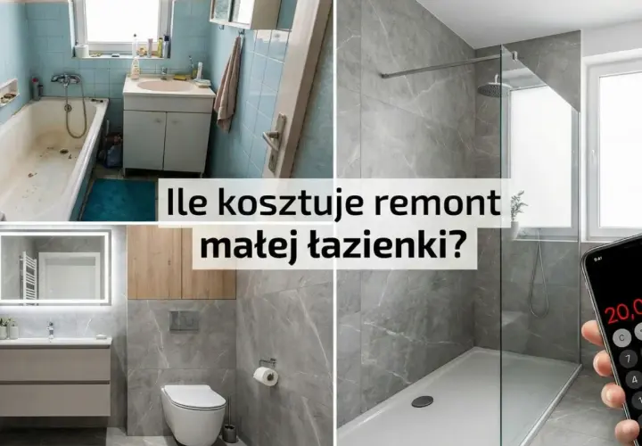 Przed i po remoncie łazienki 5m2. Sprawdź, ile kosztuje robocizna i materiały, by uzyskać nowoczesny wygląd.
