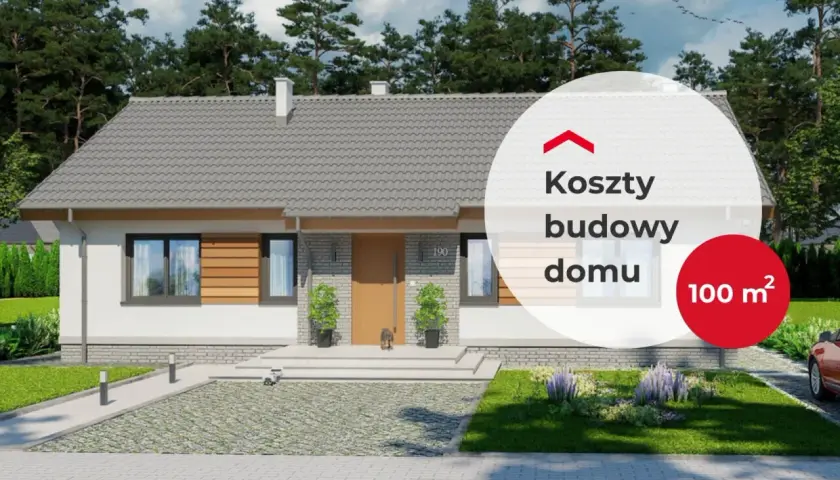 Nowy dom 100 m² w otoczeniu zieleni. Sprawdź koszty budowy domu jednorodzinnego.